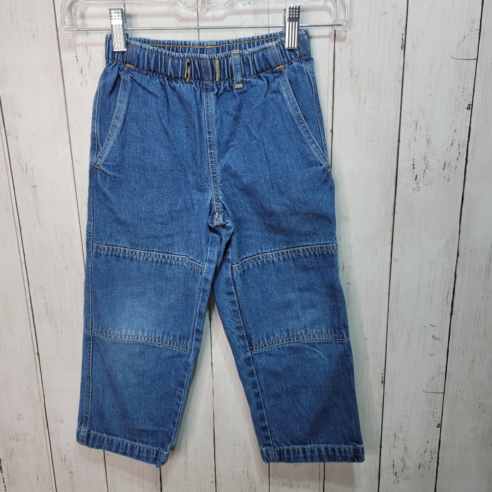 Lands End Childrens Blue Denim Pullon Jeans Size 4. Great Condition- Pre-owned.